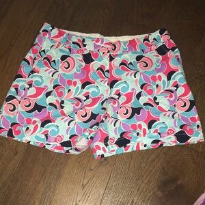crown & ivy Women's Floral Patterned Shorts - Pink, Blue, Purple